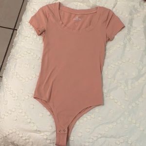 Beige Hollister Body Suit